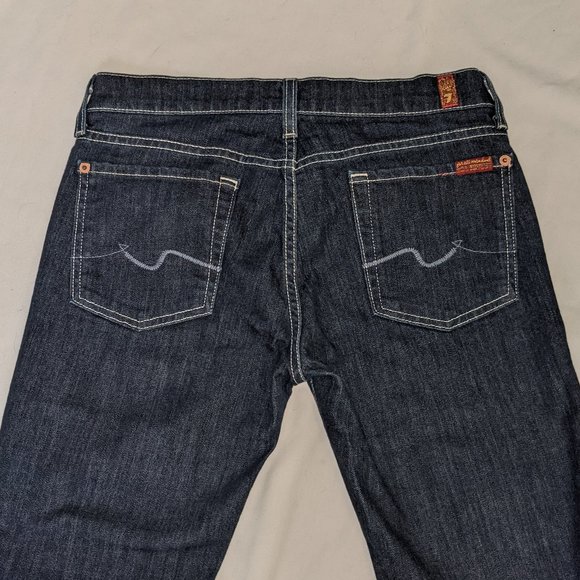 7 for All Mankind Dark Wash Bootcut Jean - Picture 3 of 6